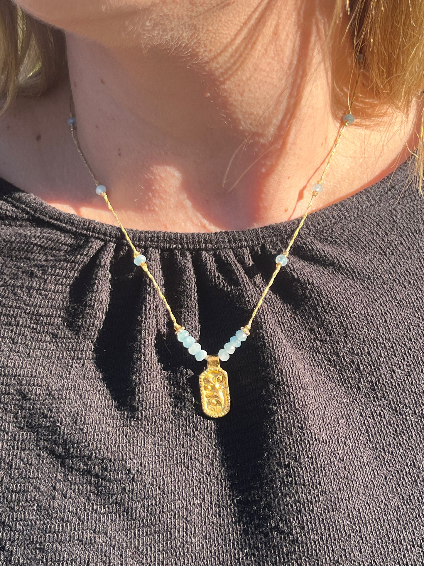 Tethys Necklace - Aquamarine