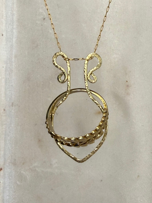 Amphora Ring Keeper Necklace